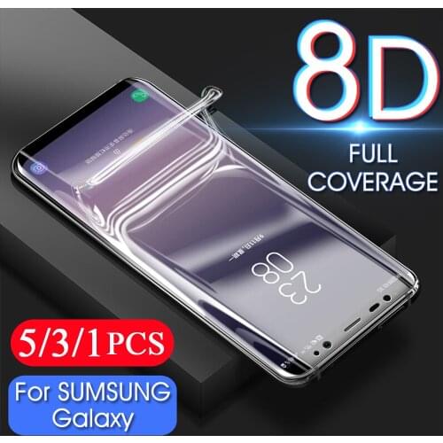 5/3/1Pcs phone screen protector for samsung galaxy S20 ultra S10 lite S10E S9 S8 plus S7 edge hydrogel protective Not Glass film