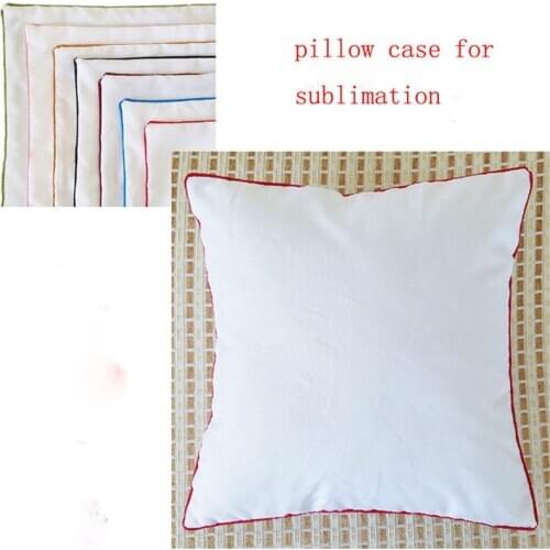 8pcs/lot Free Shipping Blank Sublimation Pillowcase 42*42CM For Sublimation INK Print DIY Gifts Heat Press Printing Transfer