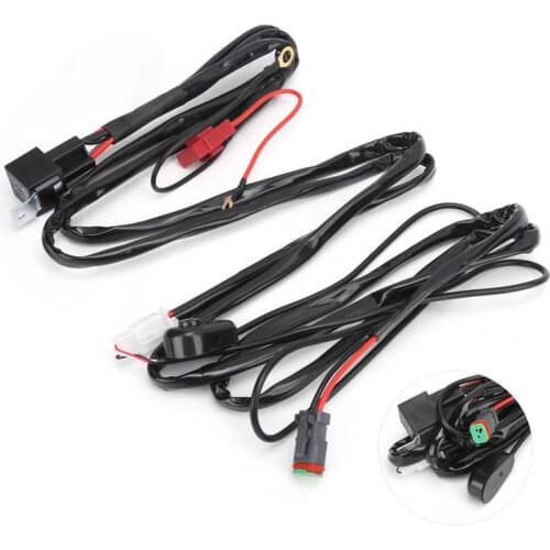 Automobiles AIR FLOW SENSOR METER 2M Switch Wiring Harness 40A 12V LED 1V1 with DT Interface Waterproof for Vehicle Spotlight