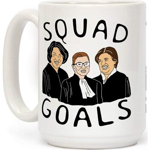 Squad Goals White 11 Ounce Ceramic Coffee Mug
