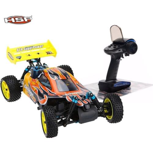 Free shipping HSP Baja 1/10th Scale Nitro Power Off Road Buggy 4WD RC Hobby Cars 94166 With 18cxp Engine 2.4G Radio Control