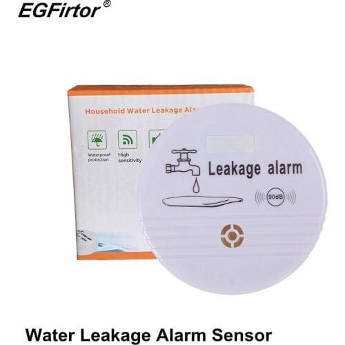 Wireless Water Alarm Independent Battery Water Alarm Sensor Detector 90dB Sounder Water Leakage Alarm Detector Home System DC9V