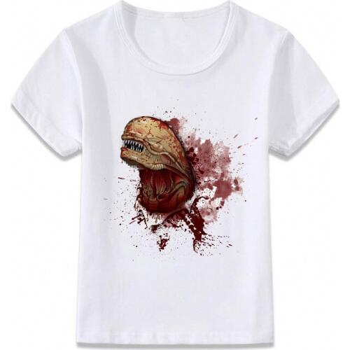 Kids Clothes T Shirt Aliens Chestburster Scary Cool T-shirt for Boys and Girls Toddler Shirts Tee oal296