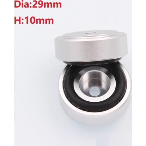 Dia29mm H10mm All Aluminum Cushioning Pad Computer Power Player Foot HIFI Fever Stereo Audio Amplifier Machine Feet