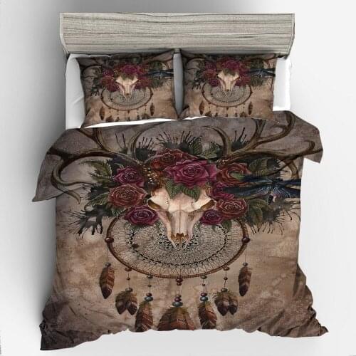Dropshipping 3D Bedding Set WDuvet Cover Bedding Set QUEEN King size full size bed set Wolf animal