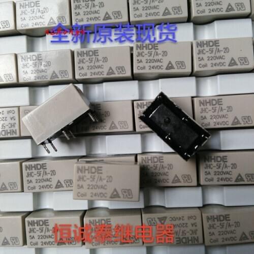 Jhc-5f / a-2d-24v two normally open relay 5A
