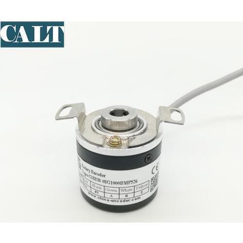 China 5VDC Line Driver Optical Incremental Blind Hollow Shaft Rotary Encoder 100 200 500 600 1000 1024 2000 2500 3600 PPR GHB38