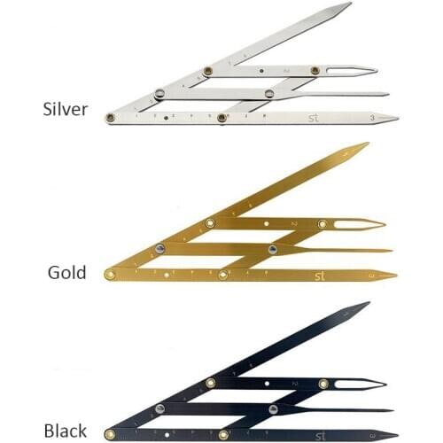 Golden Proportional Eyebrow Ruler Metal Microblading Tattoo accessories Caliper Permanent Makup Ruler Eye Brow Stencil Measure