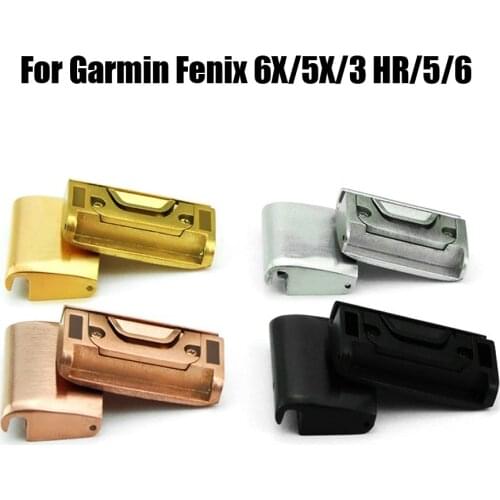 26MM 22MM Metal Watch Band Quick Release Clasp Adapter Connector for Garmin Fenix 6 6X 6S 5 5X 5S Pro 3 HR Forerunner 935/945