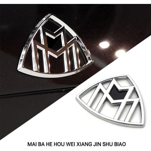 Suitable for Mercedes-Benz S-Class Maybach S retrofit and upgrade Maybach rear tail standard car logo rear cover logo sticker
