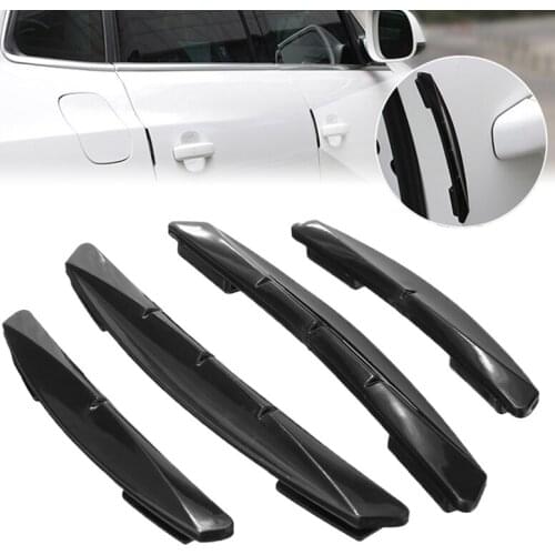 4pcs Car Sticker Door Edge Guards Trim Molding Protection Strip Scratch Protector Auto Crash Barriers Door Guard Collision DIY