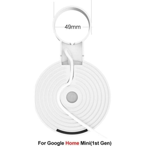 Outlet Wall Mount Holder For Google Home Mini Nest Mini Holder Voice Assistant Smart Home Kitchen Bedroom Bathroom Audio Stand