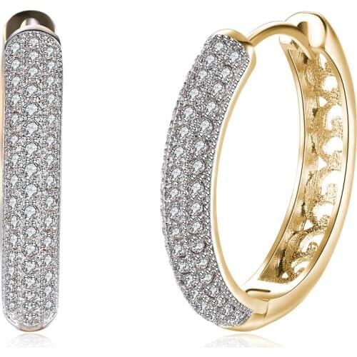 New Arrival Gold Color Earrings for Women Engagement Jewelry Luxury Delicate Romantic Cute Style