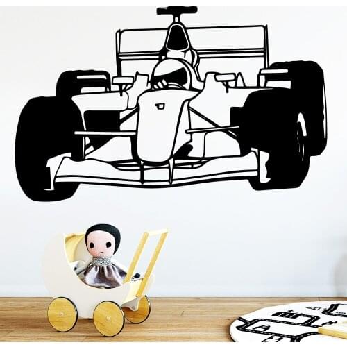 New Design Formula Car Wall Art Decals Stickers Material For Living Kids Rooms Diy House Decoration Mural Poster