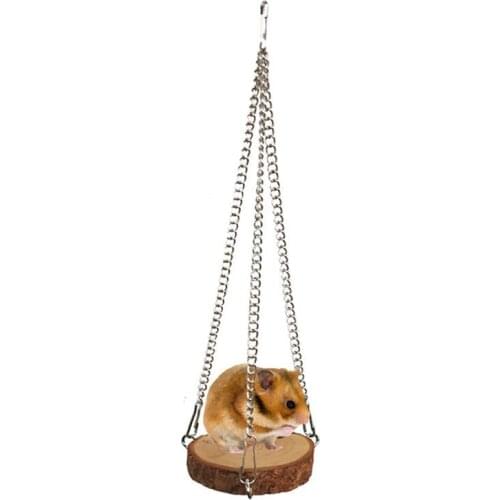 New Small Animal Cage Accessories Creative Pet Hamster Cage Hanging Wooden Toy For Guinea Pig Squirrel Gerbil Mice Squirrel Rats
