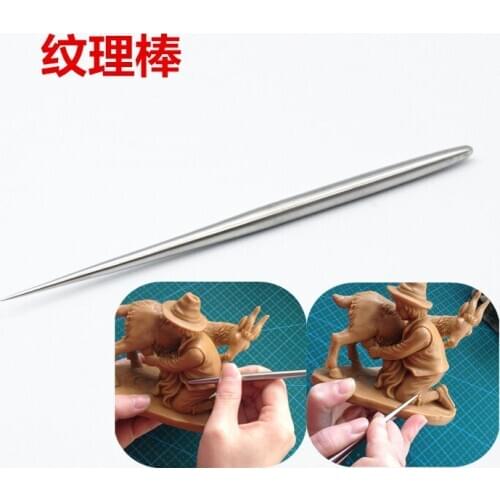 Stainless steel texture bar Clothes folds Modeling Clay Plasticine Tool Mold Toys Hobbies Learning Education