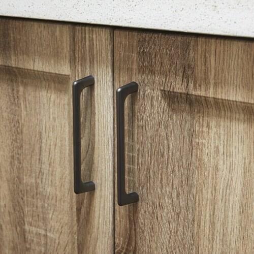 Kitchen Cabinet Handle NordicBlack Door Drawers Bedroom Interior Handles and Kitchen Noble Furniture Accessories Strong Sturdy