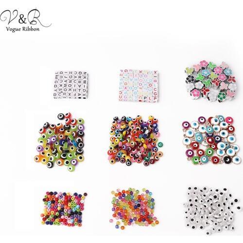DIY Jewelry Making Accessories Componenets, Enamel Flower Butterfly Eyes Letter Beads Charms Pendants DIY Bracelet Findings New