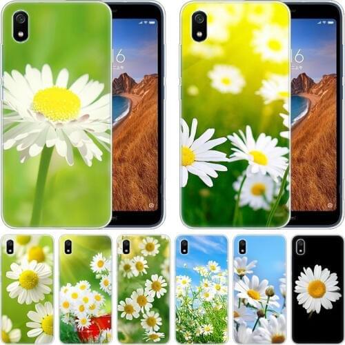 Luxury Silicone Case Sunshine Daisy Floral Flowers for Xiaomi Redmi K20 Pro 7 7A 6 6A 4X 5 Plus S2 GO Note 8 7 6 5 Pro 4