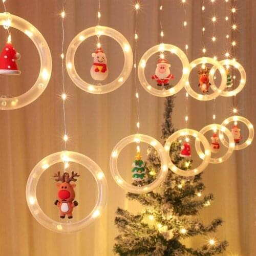 LED Window Curtain String Lights Fairy Light Christmas Curtain Light For Christmas Xmas Home Party Wedding Decor Lighting String