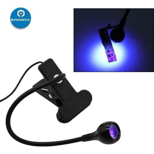 USB LED Ultraviolet Lights UV Gel Curing Light Ultra Violet Rays Green Oil Shadowless Solidification Fast Lamp for iPhone Repair