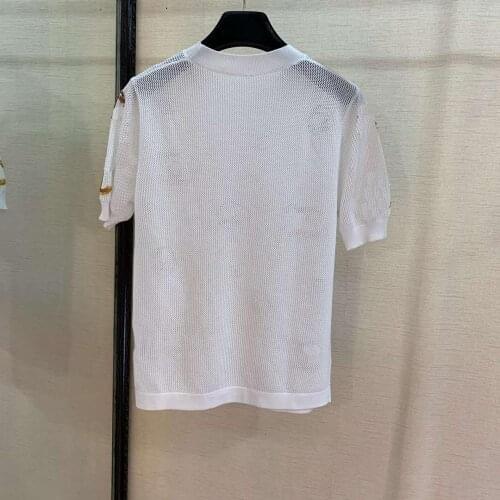 High Quality new women Sequin hollow out tops ladies casual women top