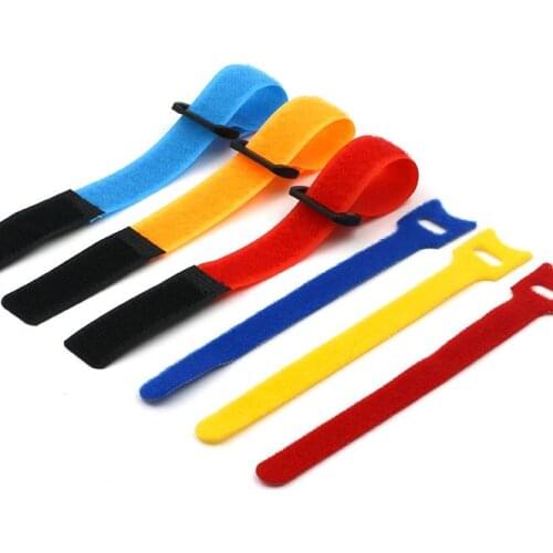 10pcs Magic Tape Sticks Model Straps Wire With Battery Stick Buckle Belt Bundle Tie Hook Loop Fastener Tape Accessory DIY