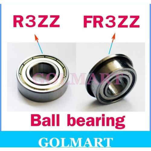 3pcs/lot R3Z FR3zz (3/16" x 1/2" x 0.1960") Flange Metal Shielded Ball Bearing FR3z R3ZZ
