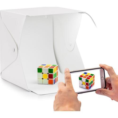 40cm Led Light Mini Photo Studio Box Photography LED Light Room Tent Tabletop Shooting Soft Box Accessories Backdrops Lightbox