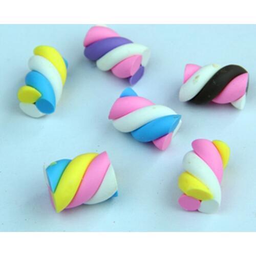 5pcs Simulating colored cotton sticks Soft pottery marshmallows For Clear Fluffy Slime Gift Toy for Children