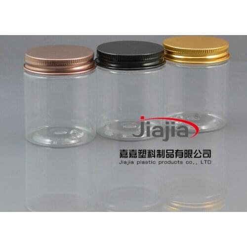 80ml Empty Container for Styling Gel Hair Wax 80g Cream Jar PET Packaging,80g clear PET Jar with gold/bronze/black aluminum lid