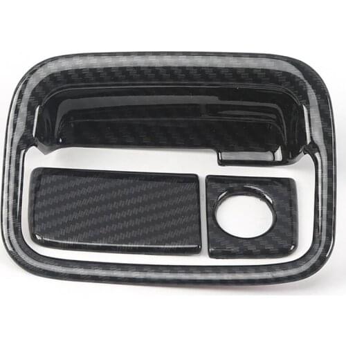 Car Co-Pilot Glove Box Handle Bowl Cover Trim Decor Frame for Honda CRV CR-V 2017-2021 Carbon Fiber Sticker Accessories