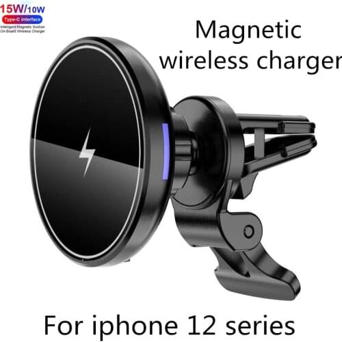 Magsafe 15W Magnetic Qi Fast Wireless Charger Car Phone Holder for iPhone12/Mini/12Pro/Max Samsung Galaxy S7 S8 Nokia LG Google