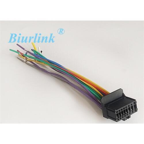 Biurlink 2Pcs Car Radio ISO Harness Radio Wire Adapter for Pioneer 1500 2200 Stereo
