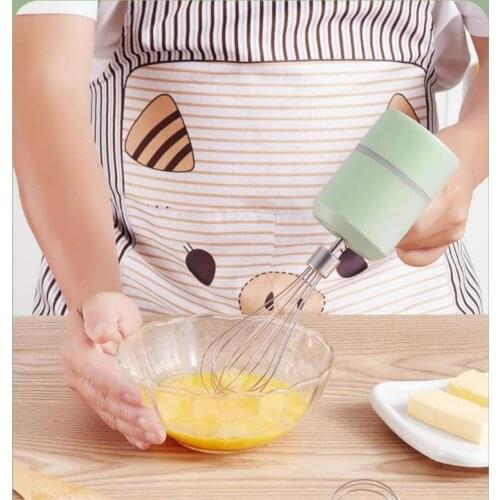 USB Electric Blender Kitchen Wireless Food Mixer Egg Beater Coffee Foamer Milk Shaker Baking Tools High Power Dough Blender