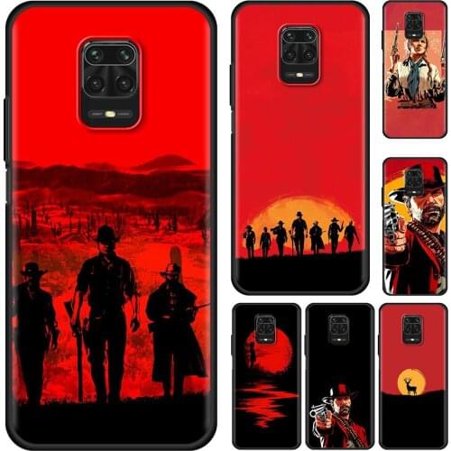 Red Dead Redemption 2 Cell Phone Case for Xiaomi Redmi Note 9S 9 4G 8 10 Pro 7 8T 9C 9A 7A 8A K40 Mobile Phones Cover Coque