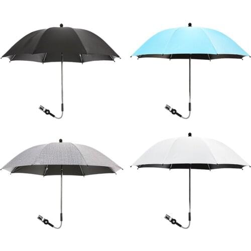 Baby Pram Umbrella 75cm Diameter Parasol Umbrella for Pram,Stroller,Pushchair 50+ UV Sun Protection Rainproof Canopy