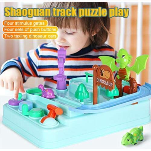 Dinosaur Car Track Educational Toys with Dinosuar Xmas Birthday Gifts for Kids 2019 New Design Kids Toys Dropship