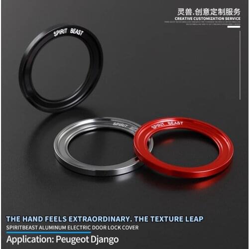 Spirit Beast Motorcycle Ignition Starter lock Ring cover mount accessories Keyhole protective cover For peugeot Django 150