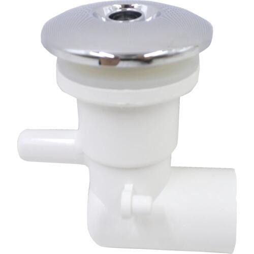 Chrome surface Pipe spa nozzle,PVC base,1/2"Inside diameter of water hole,50mm massage bathtub nozzle