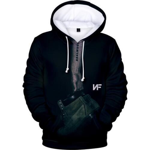 NF 3D Hoodie Popular Male Female NF Fashion 3D Sweatshirt New Print Hoodie Oversized Pullover Cool Dark Blue Top