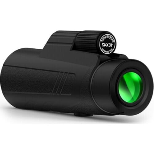 10X42 Military Monocular HD BAK4 Prism High Power Binoculars Waterproof Night Vision Telescope for Outdoor Hunting Camp