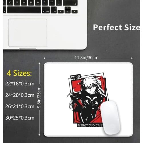 Evangelion-Asuka 80s Retro | Anime Mouse Pad DIY Print Evangelion Asuka Asuka Evangelion Anime Neon