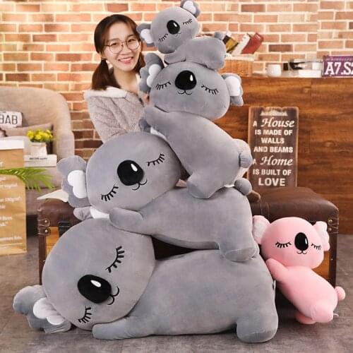New Simulation Koala Plush Toy Soft Cartoon Animal Koala Kawaii Stuffed Doll Bed Sofa Pillow Nap Pillow Friends Christmas Gift