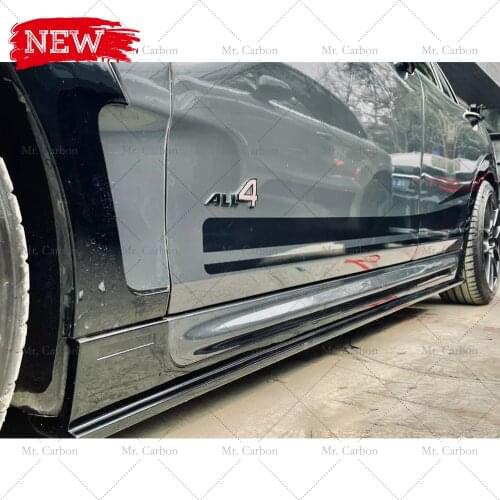 FOR MINI F54 CLUBMAN JCW DUELL STYLE CARBON FIBER GLASS SIDE SKIRT TRIM BODY KIT TUNING PART FOR F54 FRP AG SIDE SKIRT TRUNING