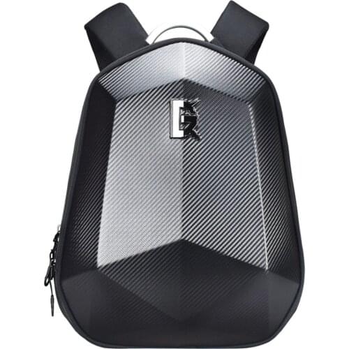 Carbon fiber motorcycle riding backpack motorcycle shoulder bag hard shell bag rain knight helmet bag computer bag