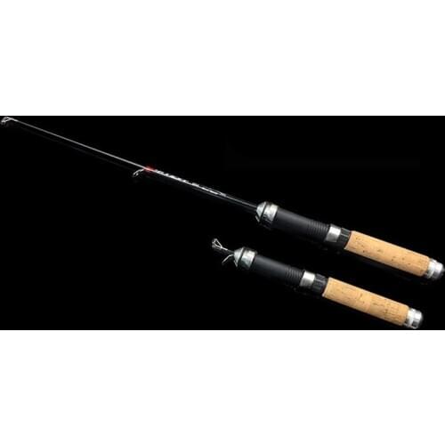 Winter Shrimp Ice Fishing Rod Pole Portable Winter Fishing Rods Spinning Casting 3 Sections Fish Pole 60cm