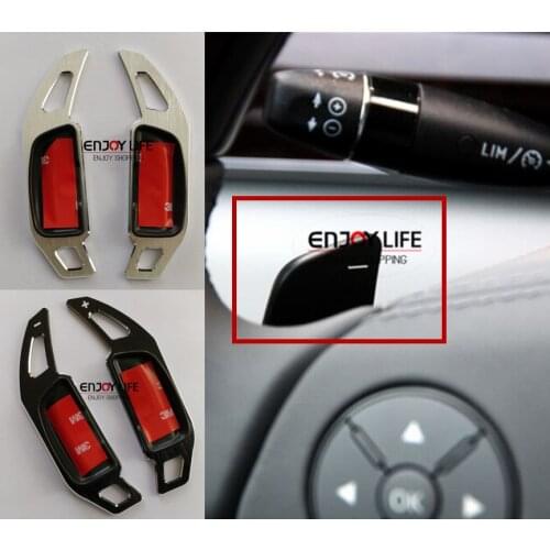 Steering Wheel Extension Paddle Shifter Trim For Mercedes E CLS ML GL S SL SLR Class Benz W211 W219 W164 X164 W221 R230 R171
