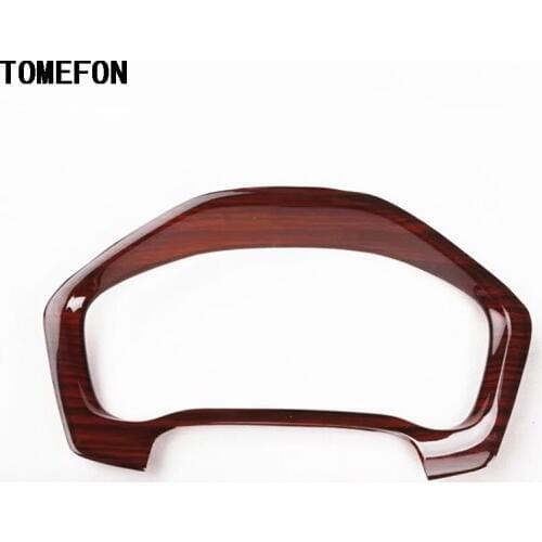 TOMEFON Carbon Fiber For Honda Vezel 2015 2016 2017 Car ABS Wood Paint Dashboard Decoration Frame Auto Interior Accessories