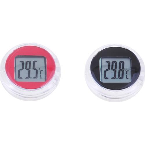 Universal Motorcycle Instruments Waterproof Temperature Gauge Black & Red